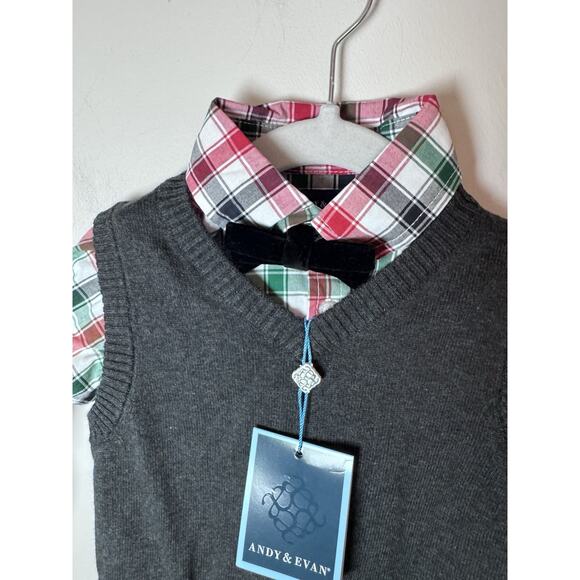 Andy & Evan 3 Piece Sweater Vest Set 18-24M NWT - Picture 7 of 10